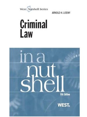 cover image of Criminal Law in a Nutshell